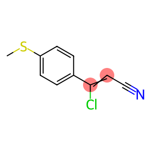 2-Propenenitrile, 3-chloro-3-[4-(methylthio)phenyl]-