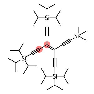 (3-(1-(triisopropylsilyl)-5-(triMethylsilyl) penta-1,4-diyn-3-ylidene)penta-1,4-diyne- 1,5-diyl)bis(triisopropylsilane)