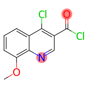 3-Quinolinecarbonyl chloride, 4-chloro-8-methoxy-