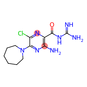 3-Amino-N-(aminoiminomethyl)-6-chloro-5-(hexahydro-1H-azepin-1-yl)pyrazinecarboxamide