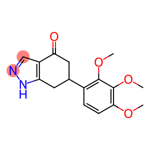 6-(2,3,4-trimethoxyphenyl)-1,5,6,7-tetrahydro-4H-indazol-4-one