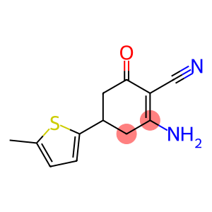 2-amino-4-(5-methyl-2-thienyl)-6-oxocyclohex-1-ene-1-carbonitrile