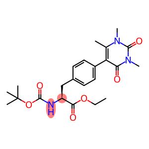 L-Phenylalanine, N-[(1,1-dimethylethoxy)carbonyl]-4-(1,2,3,4-tetrahydro-1,3,6-trimethyl-2,4-dioxo-5-pyrimidinyl)-, ethyl ester