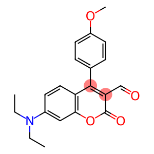 7-Diethylamino-3-formyl-4-(4'-methoxyphenyl)coumarin