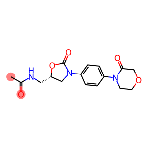 Acetamide, N-[[(5S)-2-oxo-3-[4-(3-oxo-4-morpholinyl)phenyl]-5-oxazolidinyl]methyl]-