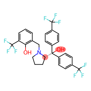 2-Pyrrolidinemethanol, 1-[[2-hydroxy-3-(trifluoromethyl)phenyl]methyl]-α,α-bis[4-(trifluoromethyl)phenyl]-, (2S)-