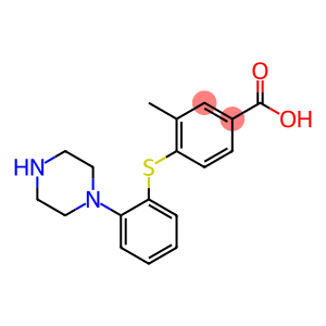 3-METHYL-4-((2-(PIPERAZIN-1-YL)PHENYL)THIO)BENZOIC ACID