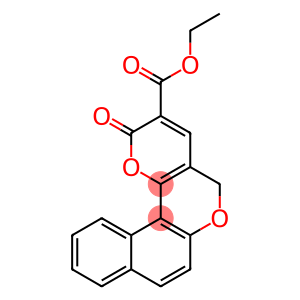 2H,5H-Naphtho[2,1-b]pyrano[2,3-d]pyran-3-carboxylic acid, 2-oxo-, ethyl ester