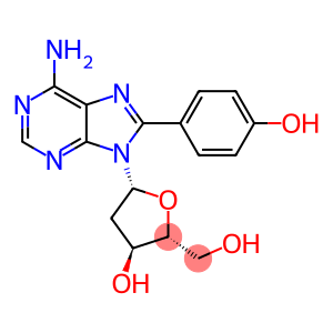 (2R,3S,5R)-5-[6-Amino-8-(4-hydroxyphenyl)purin-9-yl]-2-(hydroxymethyl)oxolan-3-ol