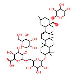 3-O-glucopyranosyl(1-2)glucuronopyranosyl(1-6)glucopyranosyl 28-O-xylopyranosylolean-12-en-28-oic acid ester