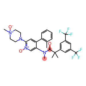 Benzeneacetamide, N,α,α-trimethyl-N-[6-(4-methyl-4-oxido-1-piperazinyl)-4-(2-methylphenyl)-1-oxido-3-pyridinyl]-3,5-bis(trifluoromethyl)-