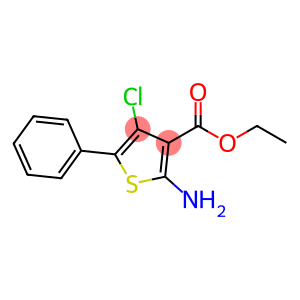 3-Thiophenecarboxylic acid, 2-amino-4-chloro-5-phenyl-, ethyl ester