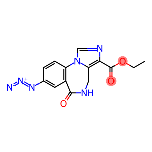 4H-Imidazo[1,5-a][1,4]benzodiazepine-3-carboxylic acid, 8-azido-5,6-dihydro-6-oxo-, ethyl ester