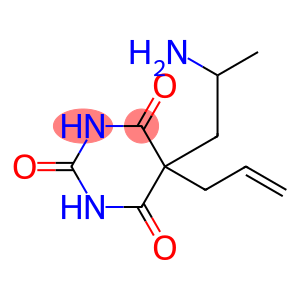 2,4,6(1H,3H,5H)-Pyrimidinetrione, 5-(2-aminopropyl)-5-(2-propen-1-yl)-