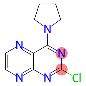 Pteridine, 2-chloro-4-(1-pyrrolidinyl)-