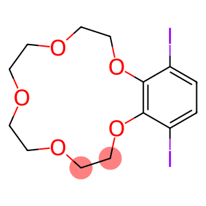 1,4,7,10,13-Benzopentaoxacyclopentadecin, 2,3,5,6,8,9,11,12-octahydro-14,17-diiodo-
