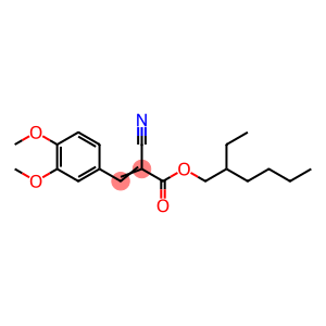 2-Propenoic acid, 2-cyano-3-(3,4-dimethoxyphenyl)-, 2-ethylhexyl ester