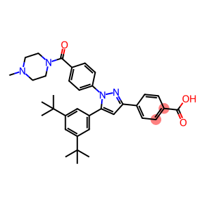 4-(5-(3,5-二叔丁基苯基)-1-(4-(4-甲基哌嗪-1-羰基)苯基)-1H-吡唑-3-基)苯甲酸
