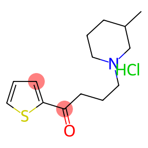 1-Butanone, 4-(3-methyl-1-piperidinyl)-1-(2-thienyl)-, hydrochloride