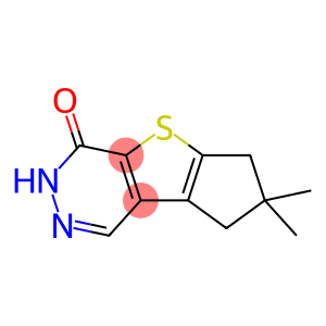 4H-Cyclopenta[4,5]thieno[2,3-d]pyridazin-4-one, 3,6,7,8-tetrahydro-7,7-dimethyl-