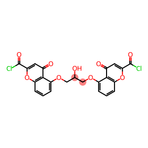 4H-1-Benzopyran-2-carbonyl chloride, 5,5'-[(2-hydroxy-1,3-propanediyl)bis(oxy)]bis[4-oxo-