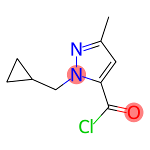 1H-Pyrazole-5-carbonylchloride,1-(cyclopropylmethyl)-3-methyl-(9CI)