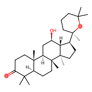 (20R)-20,25-Epoxy-12β-hydroxydammaran-3-one