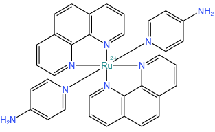 双(1,10-菲咯啉-κN1,κN10)双(4-吡啶胺-κN1)-钌(2+), (OC-6-22)