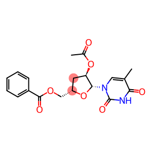 2'-O-ACETYL-5'-O-BENZOYL-3'-DEOXY-5-METHYLURIDINE