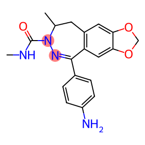 1-(4-氨基苯基)-3-甲基氨基甲酰-4-甲基-7,8-亚甲基二氧基-3,4-二氢-5H-2,3-苯并二氮杂卓