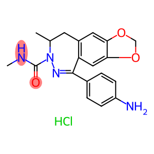 1-(4-Aminophenyl)-3-methylcarbamyl-4-methyl-3,4-dihydro-7,8-methylenedioxy-5H-2,3-benzodiazepinehydrochloride