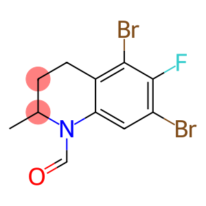 5,7-Dibromo-6-fluoro-3,4-dihydro-2-methyl-1(2H)-quinolinecarboxaldehyde