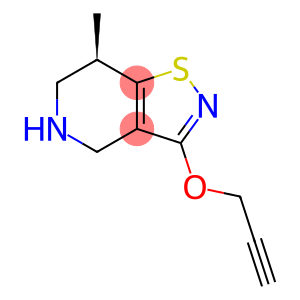 Isothiazolo[4,5-c]pyridine, 4,5,6,7-tetrahydro-7-methyl-3-(2-propyn-1-yloxy)-, (7R)-