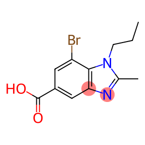 7-BroMo-2-Methyl-1-propyl-1,3-benzodiazole-5-carboxylic acid