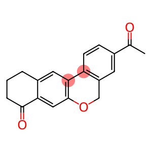 3-acetyl-10,11-dihydro-5H-dibenzo[c,g]chromen-8(9H)-one