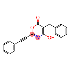 5-Benzyl-4-hydroxy-2-(phenylethynyl)-6H-1,3-oxazin-6-one