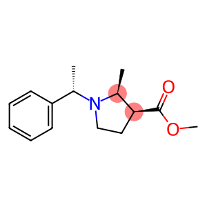 (2S,3S)-<1-(1(S)-PHENYLETHYL)-2-METHYLPYRROLIDIN-3-YL>CARBOXYLIC ACID METHYL ESTER