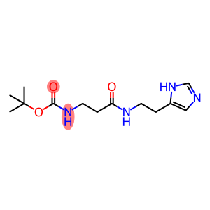 Carbamic acid, N-[3-[[2-(1H-imidazol-5-yl)ethyl]amino]-3-oxopropyl]-, 1,1-dimethylethyl ester