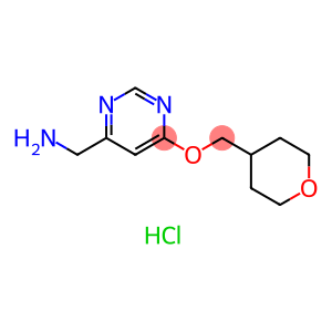 6-[(Tetrahydro-2H-pyran-4-yl)methoxy]pyrimidin-4-ylmethanamine hydrochloride