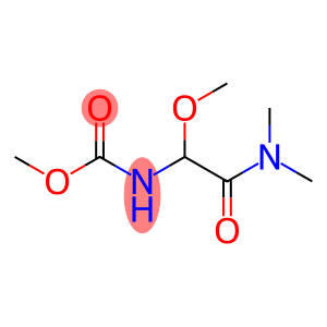 Carbamic  acid,  [2-(dimethylamino)-1-methoxy-2-oxoethyl]-,  methyl  ester  (9CI)