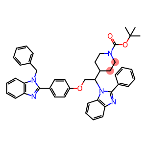1-Piperidinecarboxylic acid, 4-[1-(2-phenyl-1H-benzimidazol-1-yl)-2-[4-[1-(phenylmethyl)-1H-benzimidazol-2-yl]phenoxy]ethyl]-, 1
