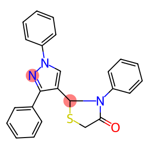 2-(1,3-diphenyl-1H-pyrazol-4-yl)-3-phenyl-1,3-thiazolidin-4-one