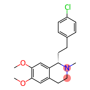 Isoquinoline, 1-[2-(4-chlorophenyl)ethyl]-1,2,3,4-tetrahydro-6,7-dimethoxy-2-methyl-, (1S)-