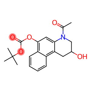 4-acetyl-1,2,3,4-tetrahydro-2-hydroxybenzo[f]quinolin-6-yl tert-butyl carbonate