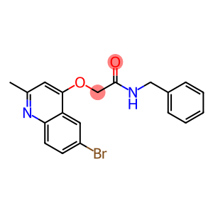 Acetamide, 2-[(6-bromo-2-methyl-4-quinolinyl)oxy]-N-(phenylmethyl)-