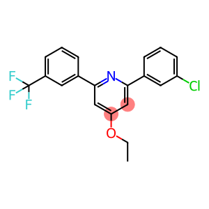 Pyridine, 2-(3-chlorophenyl)-4-ethoxy-6-[3-(trifluoromethyl)phenyl]-