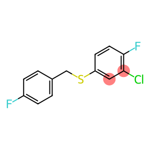 (3-Chloro-4-fluorophenyl)(4-fluorobenzyl)sulfane