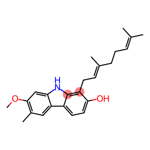 1-[(2E)-3,7-Dimethyl-2,6-octadienyl]-7-methoxy-6-methyl-9H-carbazol-2-ol