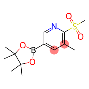 3-METHYL-5-(4,4,5,5-TETRAMETHYL-1,3,2-DIOXABOROLAN-2-YL)-2-(METHYLSULFONYL)PYRIDINE