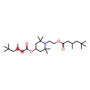 Hexanoic acid, 3,5,5-trimethyl-, 2,2,6,6-tetramethyl-1-[2-[(3,5,5-trimethyl-1-oxohexyl)oxy]ethyl]-4-piperidinyl ester